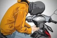 Ilustrasi Maling Motor (foto : ist)