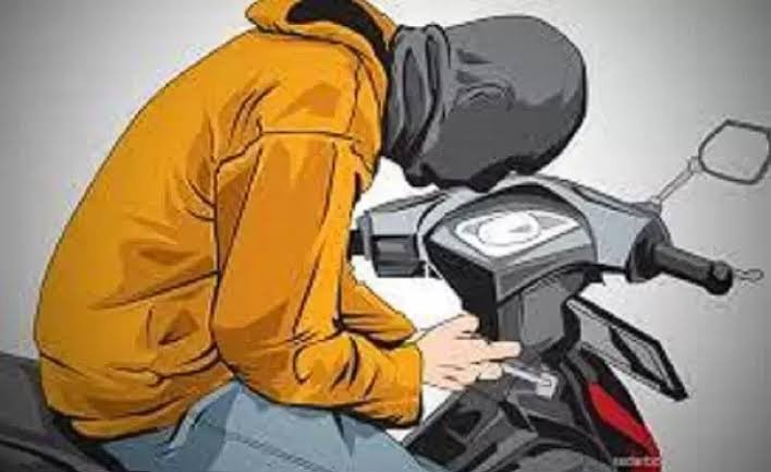 Ilustrasi Maling Motor (foto : ist)